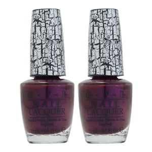 OPI Nail Lacquer Super Bass Shatter 15ml x 2