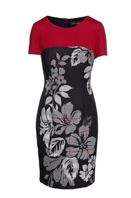 Red Floral Dress by Conquista