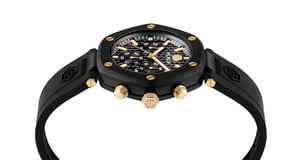 Philipp Plein The Hexagon Chrono Heren Zwarte Horloge PWZBA0223