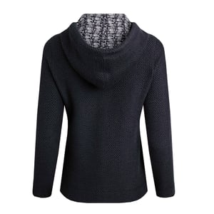Weird Fish Womens/Ladies Chicoa Macaroni Full Zip Hoodie (Navy)