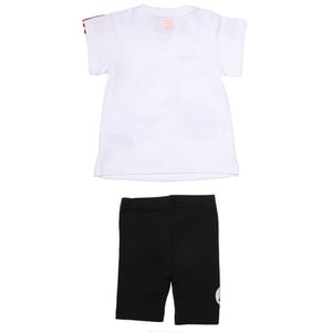Girl's adidas Baby Minnie Mouse Summer Set in White red