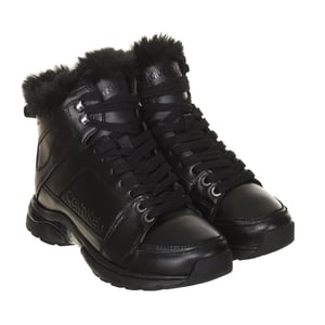 Candal läder sneaker med hög topp B4N12166 kvinna