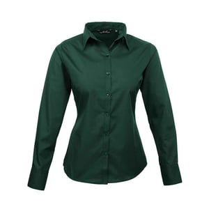 Premier Dames/Dames Shirt Met Lange Mouwen (Fles groen)