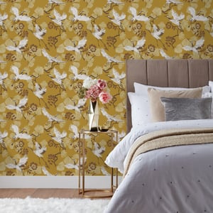 Demoiselle Botanical Printed Wallpaper