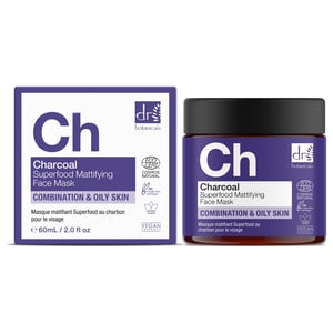 Dr Botanicals Houtskool Superfood Matterend Gezichtsmasker 60ml