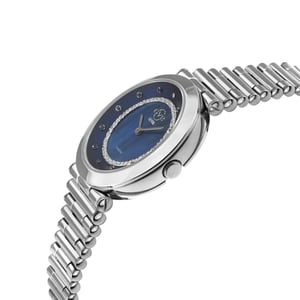 Womens Burano Swiss Quartz MOP Dial Stainless Steel Bracelet Diamond Watch