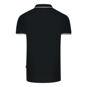 Aquascutum Aldis getipt zwart poloshirt