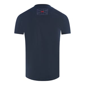 Aquascutum Script Logo Marinblå T-shirt