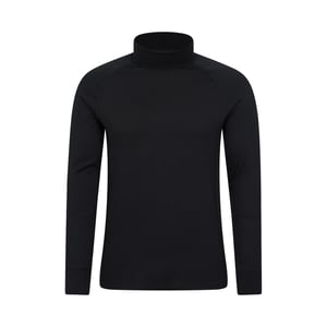 Mountain Warehouse Heren Summit Merinowollen Coltrui Thermo Top (Zwart)