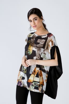 Asymmetrische Print Tuniek