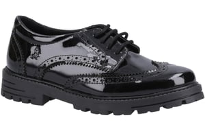 Hush Puppies Maxine Patent School Shoes Junior Girls