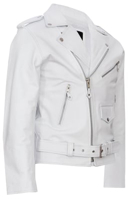 Leather Brando Biker Rock Motorcycle Hide Jacket