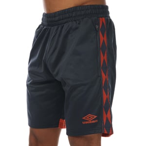 Umbro Diamond tricot short met tape voor heren, marineblauw