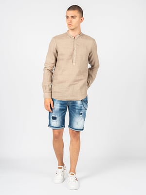 Xagon Man Skjorta Lino Herr Beige