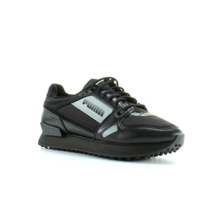 Puma Mile Rider Bright Peaks Zwart Textiel Unisex Lace Up Trainers 374113 01