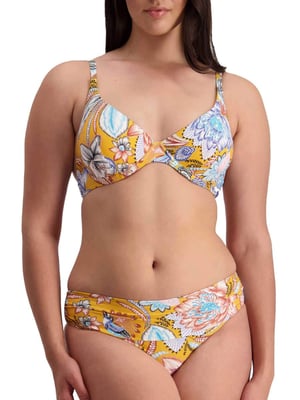 Sunshine Bloom Underwired Swim Top Golden