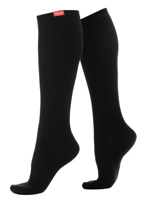 VIM&VIGR - Graduated Compression Socks 15-20 mmhg for Men & Women | Cotton Socks for Pregnancy, DVT & Swollen Legs - Black