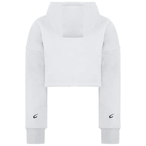 BoxRaw Johnson Womens White Cropped Hoodie