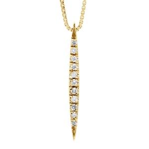 Ketting Diamonds 0.060 Cts Geel Goud 18 Karaat