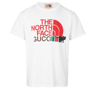 Gucci X The North Face Design Regular Fit Vit T-shirt