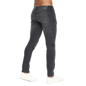 Crosshatch Mens Malcolm Slim Jeans (Dark Charcoal)