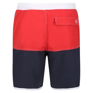 Regatta Heren Benicio Zwemshorts (Roccoco Rood/Navy)