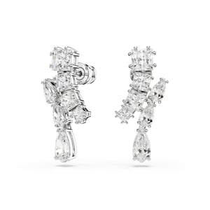 Swarovski 'Matrix' Dames Oorhangers van Basismetalen met Dangle - Zilver 5700418