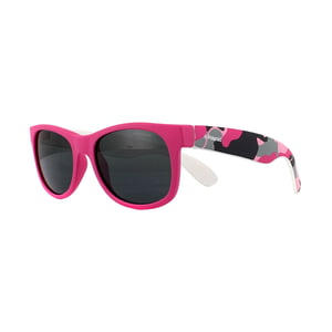Polaroid Kids Rectangle Kidss Pink Camo Grey Polarized Sunglasses