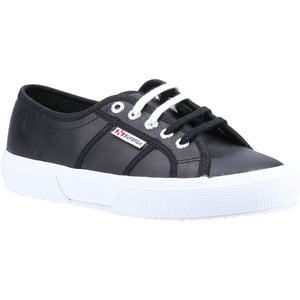 Superga 2750 Leer Heren Zwart/Wit Trainers