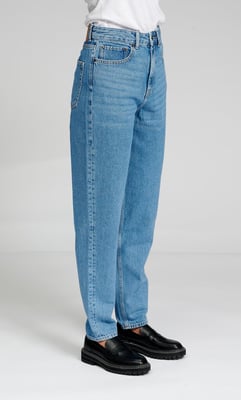 De Originele Performance Mom Jeans - Lichtblauwe Denim