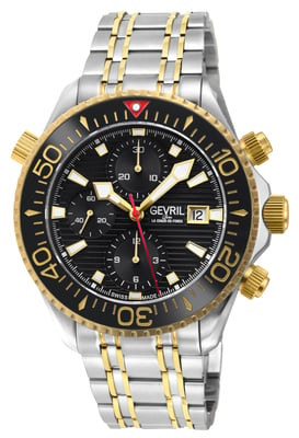 Gevril Hudson Yards Chronograph 48812B Swiss Automatic Sellita SW500 Watch