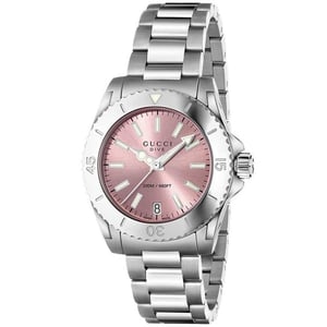 Gucci YA136401 Dive Pink Dial Ladies Watch