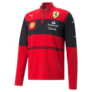 PUMA Scuderia Ferrari Team Half-Zip Mens Knitted Sweatshirt