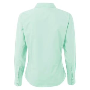 Premier Dames/Dames Popeline Blouse met Lange Mouwen (Aqua)