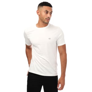 Men's C.P. Company 30/1 Small Logo T-Shirt in White