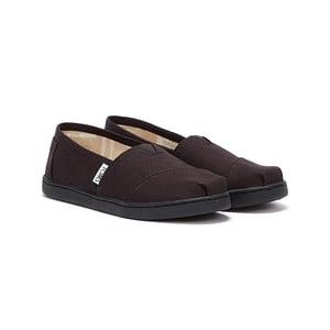 Boys Girls TOMS Alpargata Youth Black / Black Espadrilles