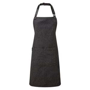 Premier Adults Unisex Annex Bib Apron (Black)