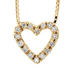 Ketting Diamonds 0.070 Cts Geel Goud 18 Karaat