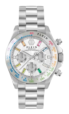 Philipp Plein Nobile Dames Zilveren Horloge PWSBA0123