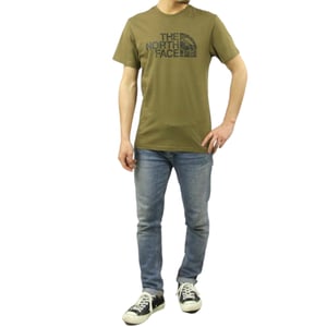 The North Face Mens Woodcut Dome T Shirt Military Green