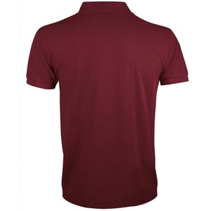 SOLs Mens Prime Pique Plain Short Sleeve Polo Shirt (Burgundy)