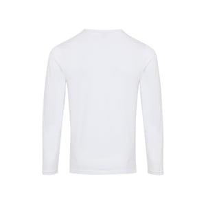 Premier Heren Long John Roll Sleeve T-shirt (Wit)