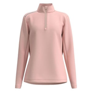 Forelson Womens/Ladies Broadway Quarter Zip Golf Base Layer Top (Pink)