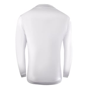Cavalli Class Large Bold Logo Design White Sweatshirt