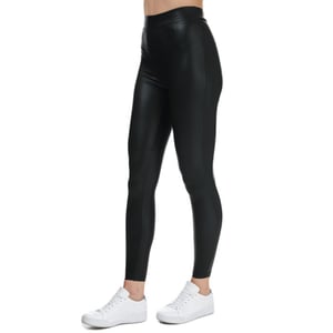 Zwarte Only Cool Coated-legging voor dames