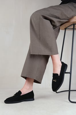 Where's That From Womens 'Pegasus' Slip On Trim Loafers With Accessory Detailing