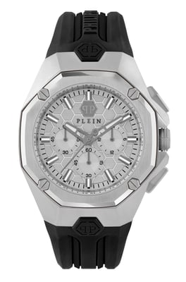 Philipp Plein Octagon Heren Zwarte Horloge PWTBA0123