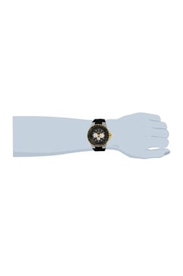 Invicta Aviator 33029 Heren Horloge - Quartz Uurwerk - Roestvrij Staal met zwarte Wijzerplaat - 50mm