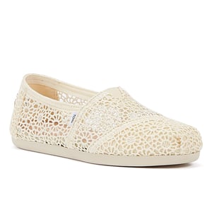 Toms Apargata Crochet Natural Espadrilles Dam Beige Sandal