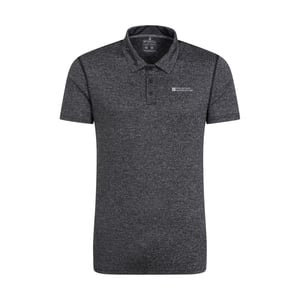 Mountain Warehouse Heren Agra gestreept poloshirt (Zwart)